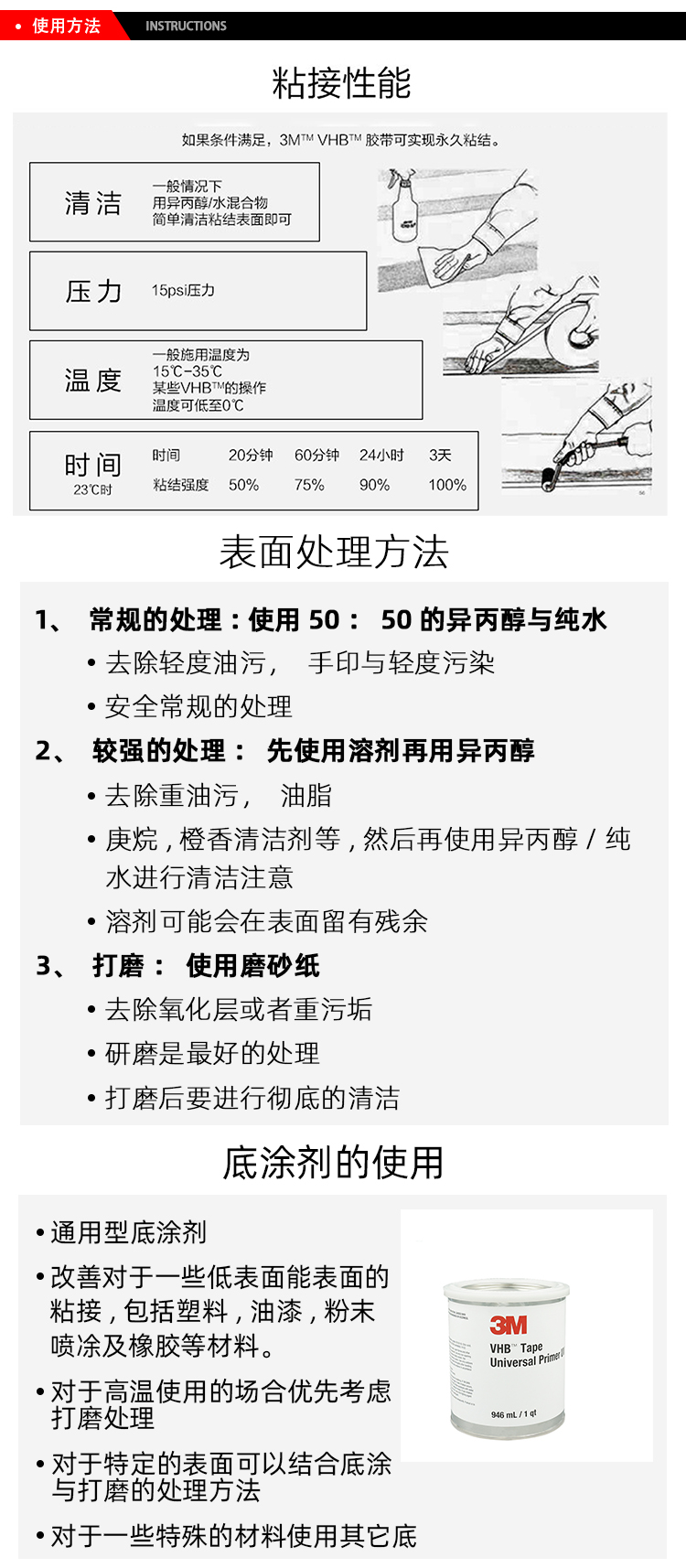 3M55235/55236雙面膠帶的使用方法